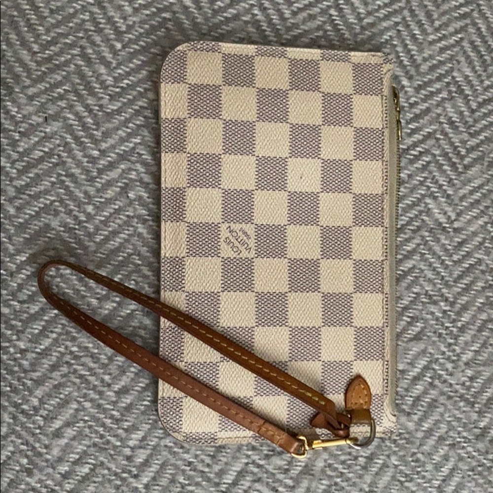 Louis Vuitton pm azur pouchette / wristlet